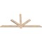 Ekena Millwork Kennewick Smooth Timber Gable Bracket, Douglas Fir, 72"W x 33"H x 1 1/2"D x 3 1/2"F, 11/12 Pitch GBW072X33X0204KEN00SDF - alternate 2